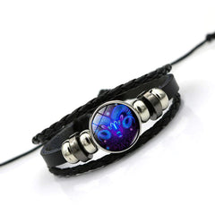 12 Tiempo de constelación Pulsera de piedra preciosa Unisex Regalo de cumpleaños de alumno Trendy Handmaded Baaded Bracelet Personalidad Joyería a mano