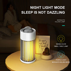 Lampada killer di zanzara ricaricabile elettrica UV TOPPER USB USB Home Garden Bug Anti Mosquitoes Fly Catcher Light