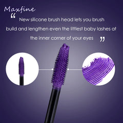 5D Blue Voluminous Lengthening Mascara - 1Pcs Waterproof Smudge-Proof Color Mascara for Eyelashes, Volumizing Curling Defining