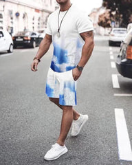 T-shirt et shorts à manches courtes de grande taille