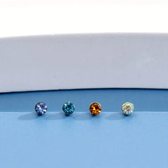 316L stainless steel mixed color zircon nose stud 40-piece set piercing jewelry