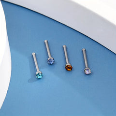 316L en acier inoxydable couleur zircon nez étalon de 40 pièces bijoux de piercing