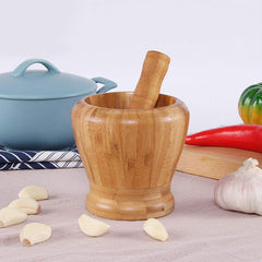 MEETOZ Mortar and Pestle, Garlic Press Ginger Crusher Spices Grinding Set Garlic Mincer Herb Spice Masher Grinder Chopper Kit