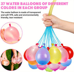 Quick Filling Balloons For Parties, Self Sealing Water Balloons For Outdoor Activities, Happy Water Bombs For Kids, Water Fight Games, Water Park, Pool Beach Party, Summer Party