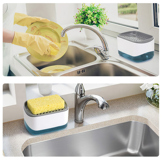 SP press liquid box 350ml kitchen detergent press liquid box cleaning brush automatic soap liquid box