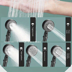 USBINX Life Premium Hand Hold Hold Sprinkler, Premium Multifunktional Hochdruckduschkopf mit 5 Modi, 360 ° Einstellbare Show