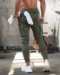 Herren schnelle trockene Jogger -Frachthose mit Kordelkordel und Taschen