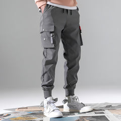 Versatile sports loose-fitting drawstring work pants