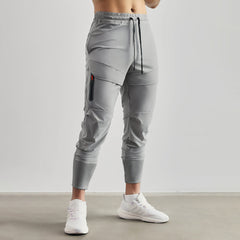 Men's All-condition Elastic Jogger Pant with Zipper Design