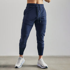 Men's All-condition Elastic Jogger Pant with Zipper Design