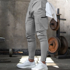 Herren schnelle trockene Jogger -Frachthose mit Kordelkordel und Taschen