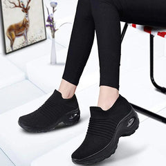 Women's Mesh Slip-On Patchwork Sneakers