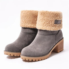 M.O.I Botas de lujo de peluche cortos de lujo de Women's Winter Winter