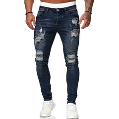 Pantalon en jean mince armé pour hommes