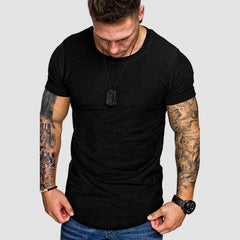 T-shirt en coton en bambou de taille européenne pour hommes